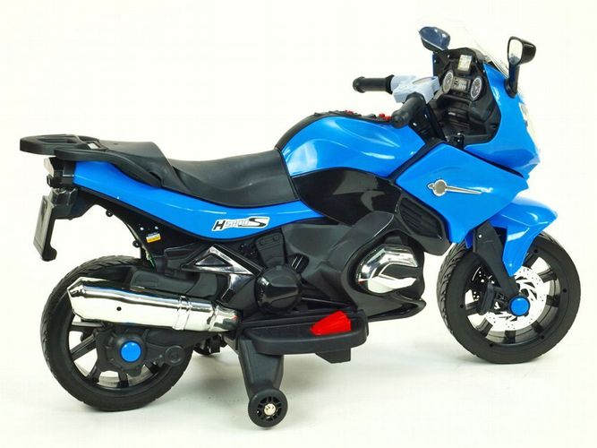 Motorrad Street Racer Kinderauto Kinderfahrzeug Kinder Elektromotorrad blau 