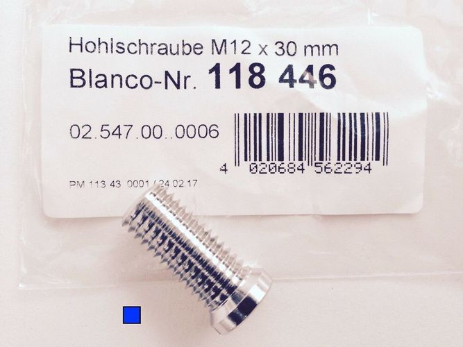 BLANCO Hohlschraube M12x1,75 Länge = 36 mm für Ablaufgarnitur