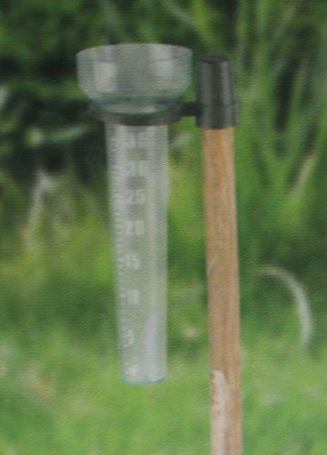 2 Stück Regenmesser mit Halterung Niederschlagsmesser Regenmengenmesser 