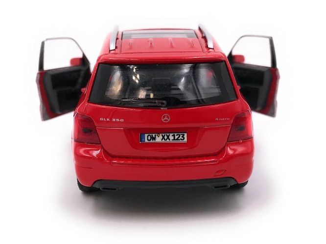 Onwomania Modellauto mit Wunschkennzeichen GLK SUV Rot Auto Maßstab 1:34-39 lizensiert 