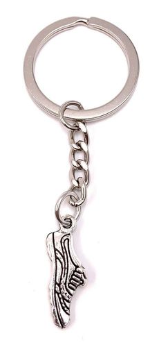 Schlüsselanhänger Sportschuh Sneaker Schuh Silber Metall Anhänger Charm 