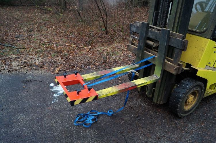 Rangierhilfe Gabelstapler Anhängerkupplung Kugelkopf Stapler Breite 100mm 