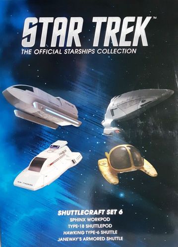 Star Trek Shuttle Set 6-4 Stück Metall Modell Star Trek Eaglemoss neu OVP en 