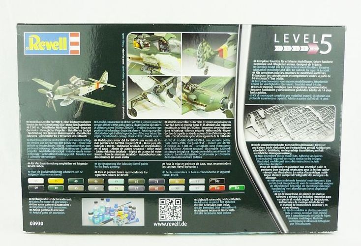 Level 5 Revell 03930 Focke Wulf Fw190 D-9 im Maßstab 1:48