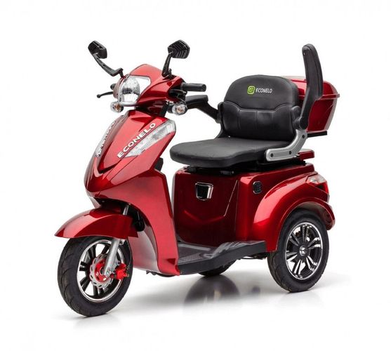 Scooter Dreirad h, bei Econelo 25 S1000 Elektromobil, km/ Elektroroller kaufen 1000W, Rot