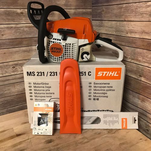 Neu Stihl Ms 231 Kettensage Motorsage Mit 35 Cm 1x Schwert 4x Ketten Wow Angebot Kaufen Bei Hood De