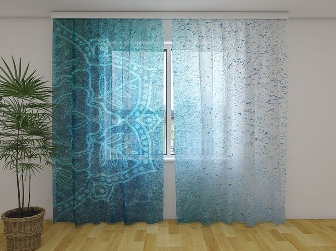 Fotogardine Ostsee Vorhang mit Motiv 3D Fotodruck Fotovorhang Gardine auf Maß 