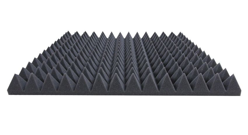 Pyramidenschaumstoff TYP 50x50x5 Akustikschaumstoff Schall dämmmatten  Dämmung kaufen bei