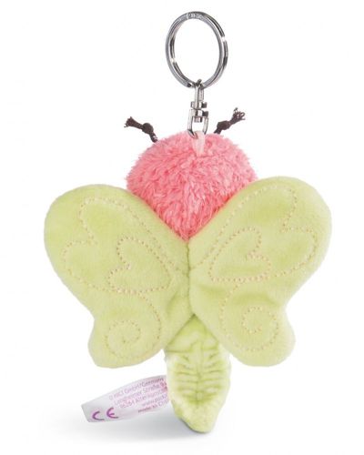 Nici 44968 Schlüsselanhänger Schmetterling ca 10cm Plüsch Hello Spring rosa 