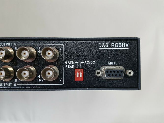 DA6 RGBHV Extron DA RGB/YUV Series Breitband-RGBHV-Verteilverstärker 