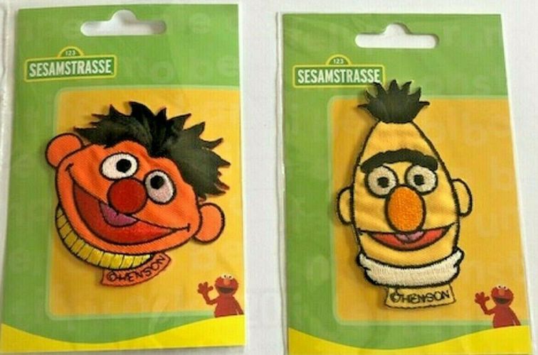 Patch-Ernie o Bert perchas imagen parche Patch Sesamstrasse aplicaciones