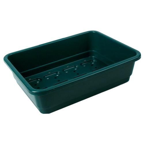 Boden gelocht Untersetzer Garland Pflanzschale Farbe grün 37 x 13,5 x 6 cm 