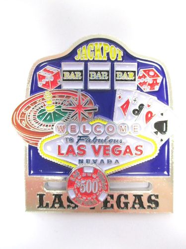 Las Vegas Foto Magnet Welcome sign Collage Nevada Souvenir USA 
