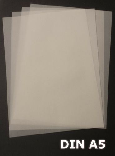 100 Blatt DIN A4 Transparentpapier Zanders T2000 110g/m² exzellente Durchsicht 