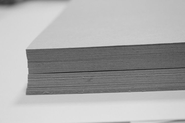 50 Stück Graukarton Format DIN A2-0,5mm starke Graupappe Bastelpappe 
