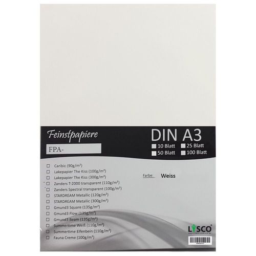 50 Blatt DIN A3 Gmund Transparentpapier 100g Farbe giftgrün transparent FPA-123 