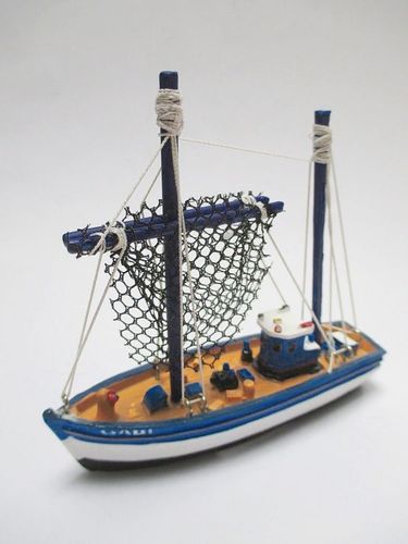 Schiff Modell Fischkutter Nordsee ELLI 11 cm Polyresin ship Collector 