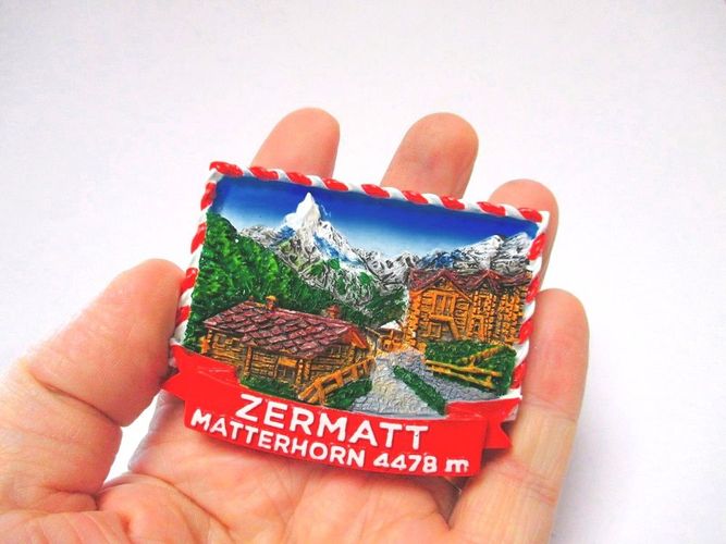 1056 Matterhorn Magnet Zermatt Berge Souvenir 7 cm Schweiz Poly 
