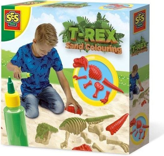 SES Creative 02214 T-Rex Sand Colouring Dinosaurier Spielset Sandspielzeug 
