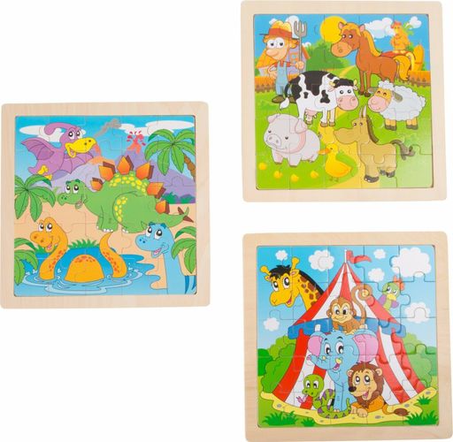 1 für Kinder Puzzle aus Holz Tiere Kinderpuzzle Rahmenpuzzle Tierisches Set No 