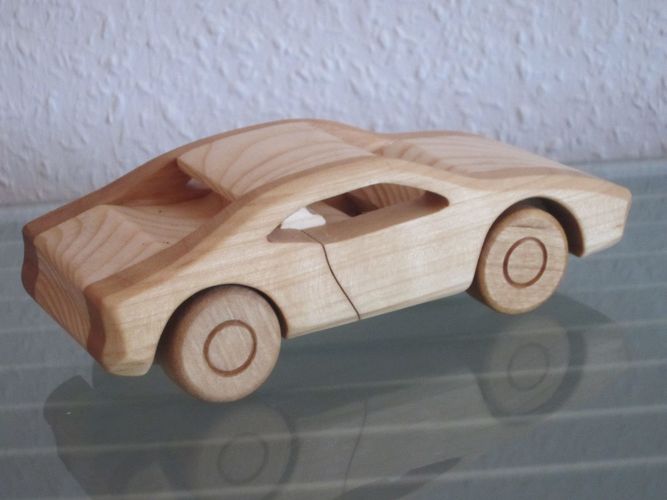 UNIKAT Rennauto Sportauto Holzauto Modellauto Sportwagen Auto NEU Holz 