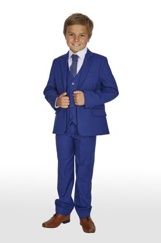 blau Festlicher Kinderanzug Jungen Anzug Kommunionanzug Hochzeit Taufanzug 5tlg