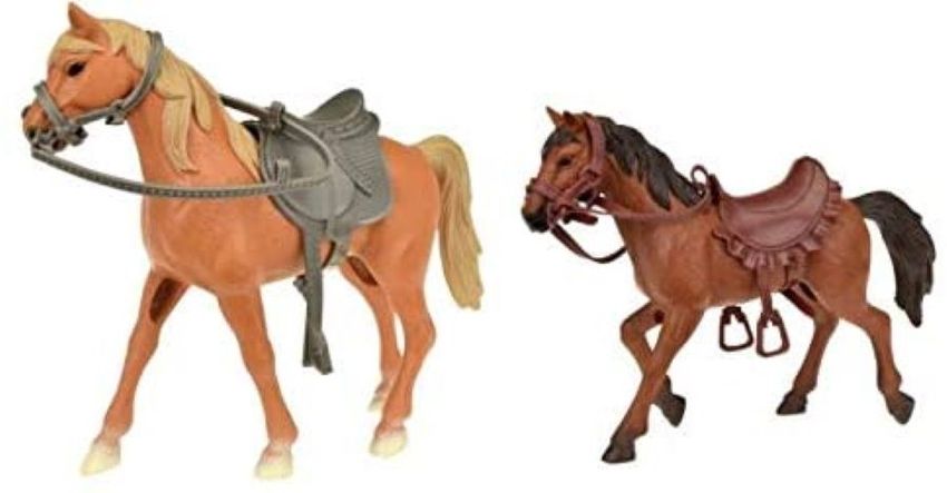 Toi-Toys Horses Pro hellbraunes Pferd mit Sattel 