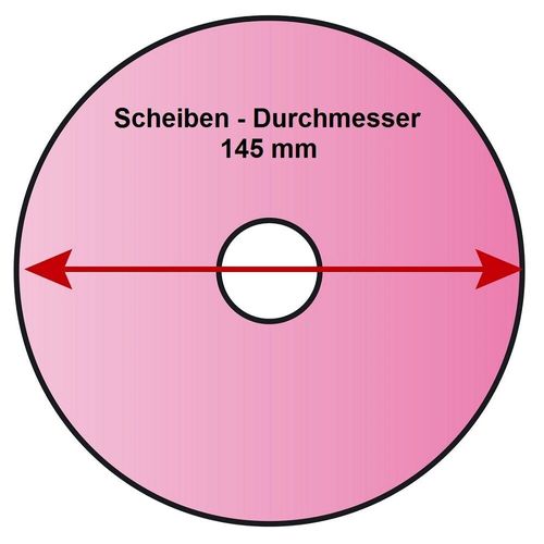 Schleifscheibe 145x12x3,2 rosa weich f STIHL Schärfgeräte Sägekettenschärfgerät 