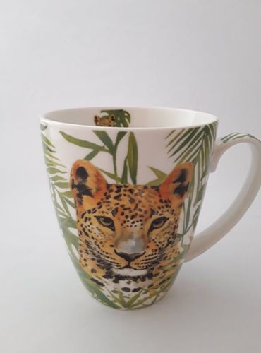 TASSE Kaffeetasse Leopard Tier  V4 