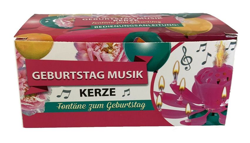 Geburtstagskerze mit 8 Kerze Musik Fontäne Geburtstag Torten Deko Tortenstecker