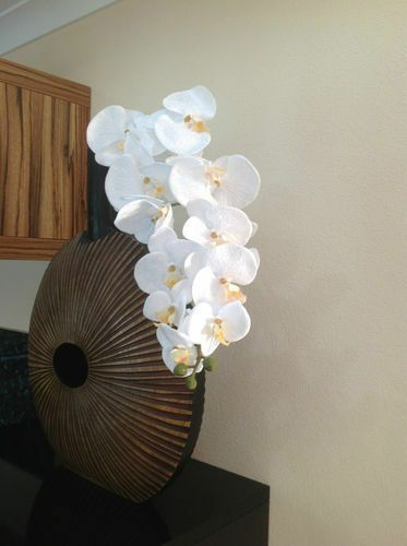 Orchideenzweig 106 cm XXL Seidenblumen Kunstblumen künstliche Orchidee wie echt 