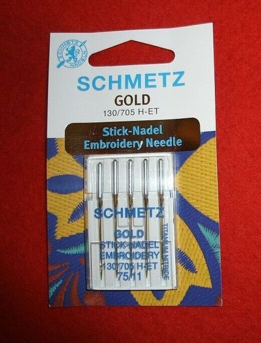 # Schmetz Flachkolbennadel Gold Titanium  .. 