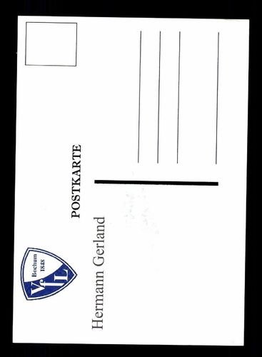Hermann Gerland Autogrammkarte VFL Bochum Spieler 70er Jahre Original Signiert 