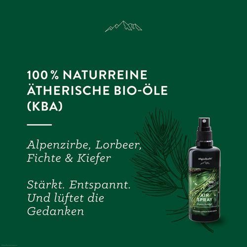 BIO Airspray Allgäuer Naturluft - Alpenzirbe / Lorbeer / Fichte / Kiefer  kaufen bei