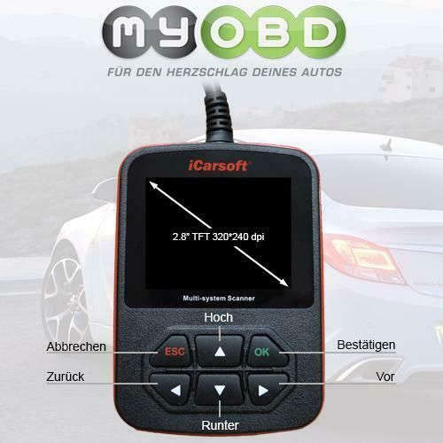 iCarsoft i902 OBD Diagnose Für Opel Combo Campo Corsa Frontera Insignia Meriva 