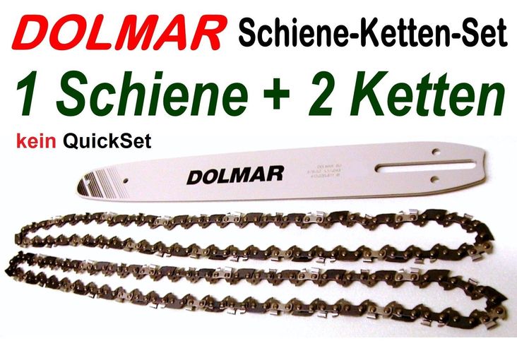 2 Ketten Schwert 30cm 3/8*1,3 passend für Dolmar Motorsäge  PS40  PS341 PS401 