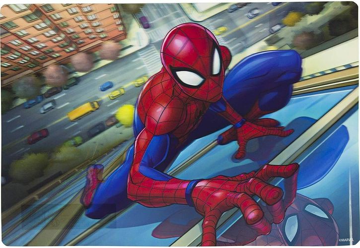 2 x Spiderman Marvel Tischset Platzset Platzdeckchen Hologramm Effekt 3D Motive 