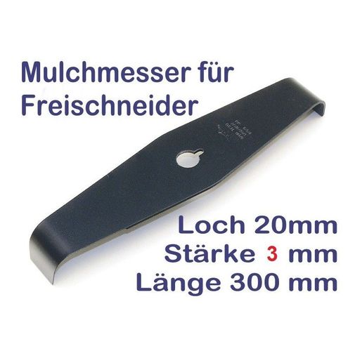 2-Zahn Dickicht-Mulchmesser gerade 300-25.4-3.0 Messer Trimmerzubehör 