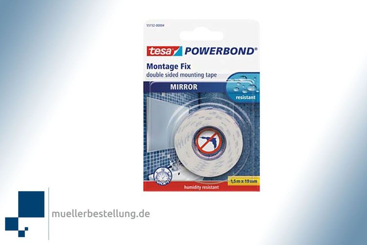 Tesa Powerbond Montageband Spiegel 55732 19 mm x 1,5 m 3,63€/m 
