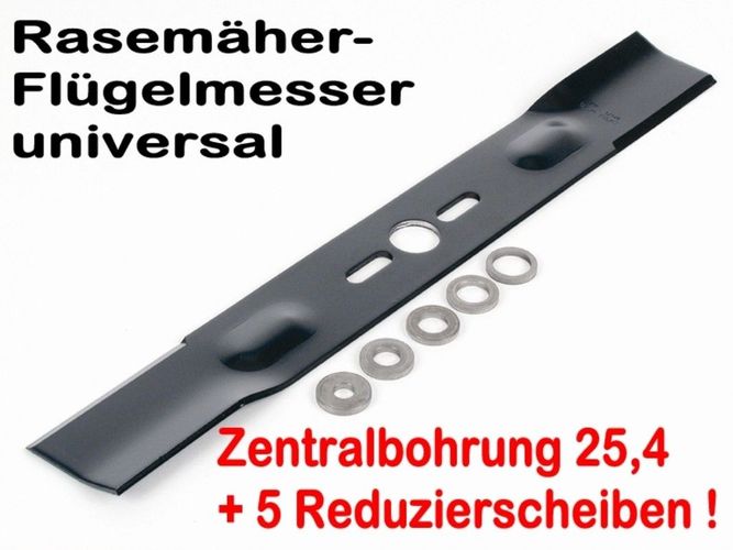 25,4 universal bei Verwendbarkeit der Adapterscheiben Rasenmähermesser 38cm Bo 