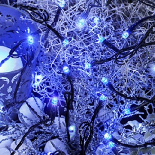 LED Lichterkette 40er 4m blau transparent Best Season 499-19