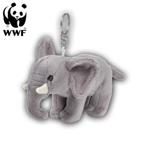 WWF Plüschanhänger Elefant Schlüsselanhänger Kuscheltier Stofftier Afrika 10cm 