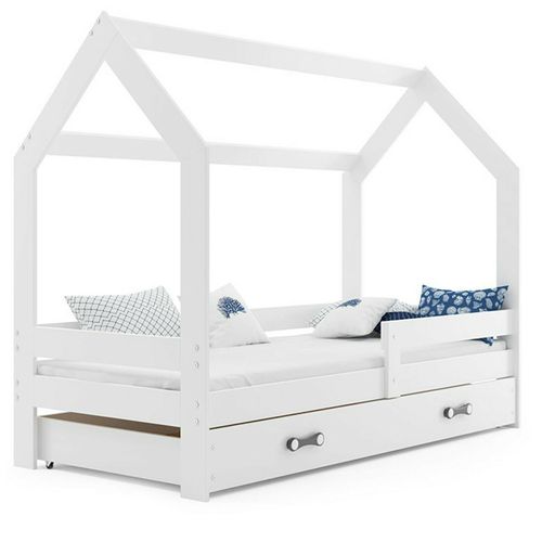 Kinderbett mit Schublade Hausbett Haus Holz Kiefer Bettenkauf 160x80cm 
