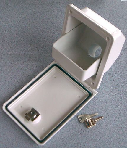 Wasser Serviceklappe 40 mm weiß 2 Schlüssel Trichter Einfüllstutzen 300f659  NEU kaufen bei