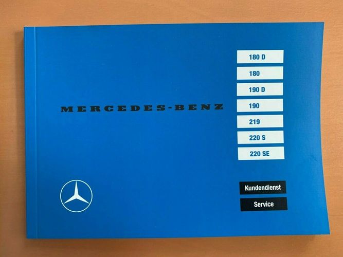 NEU Wartungsheft Serviceheft für Mercedes D Engl. 180 180 D 190 190D 219  220S SE kaufen bei
