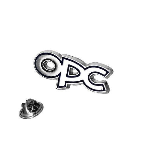 Original Opel OPC Logo 3D Pin Badge Chrom mit Schmetterlingsverschluss. 