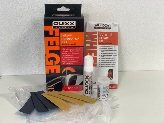 QUIXX Felgen Reparatur Set Alufelgen Silber Kit Kratzerentferner kaufen bei