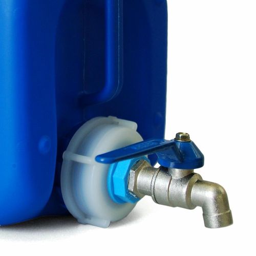 Plasteo Kanister mit Zubehör Metallhahn Entlüftungshahn Wasserkanister  kaufen bei