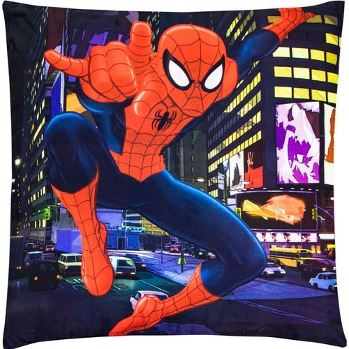 gefülltes Dekokissen mit Spiderman Motiv 40x40cm Marvel Spider-Man Kissen ca 