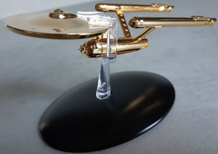 Star Trek U.S.S Enterprise NCC-1701 Gold Modell EAGLEMOSS englisches Magazin 
